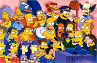 Autograph Simpsons Poster