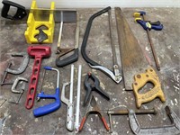 Lot Of Saws & Other Hand Tools