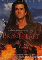 Mel Gibson Autograph Braveheart Poster