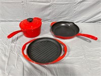 Red Cast Iron Cookware