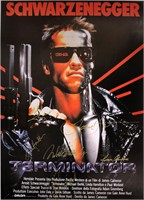 Schwarzenegger Signed Terminator Poster