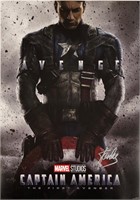 Signed First Avenger Mini Poster Stan Lee