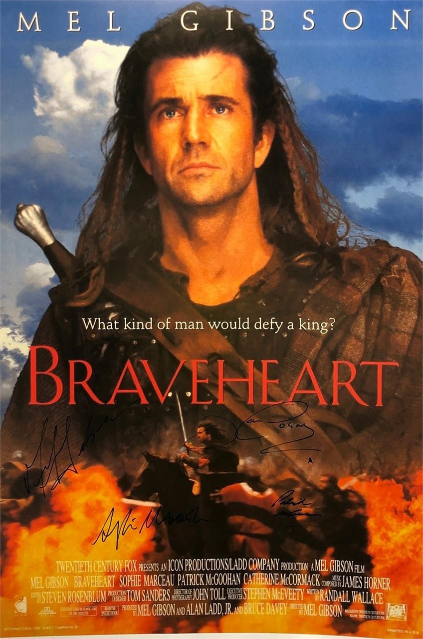 Signed Braveheart Poster