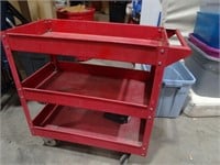 Metal Tool Cart w/ Partial Tool Kit / Light