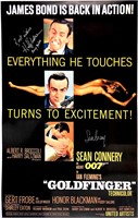 Autograph James Bond 007 Goldfinger Poster