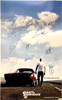 Autograph Fast and Furious 6 Poster