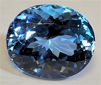 328 - 15.7CTS OVAL FACET TOPAZ (S14)