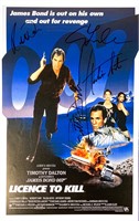 Autograph Licence To Kill Poster