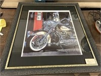 LARGE MOTORCYCLE PICTURE- 37 X 41