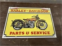 HARLEY DAVIDSON METAL SIGN 10 X 14