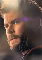 Signed Avengers Endgame Chris Hemsworth Poster