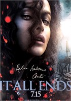 Signed Harry Potter Helena Bonham Carter Poster