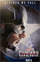 Chris Evans  Autograph Avengers Poster