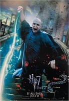 Ralph Fiennes Autograph Harry Potter Poster