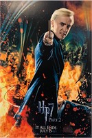 Tom Felton Autograph Harry Potter Poster