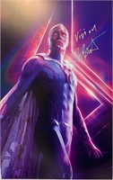 Autograph Avengers Endgame Paul Bettany Poster