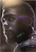 Signed Avengers Chadwick Boseman Poster