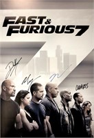 Autograph Fast and Furious 7 Poster