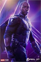Anthony Mackie Autograph Avengers Poster