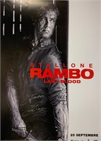 Autograph Rambo Last Blood Poster