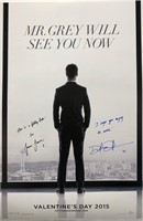 Signed Fifty Shades of Grey Poster