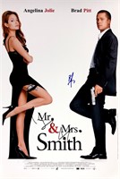 Brad Pitt Autograph Mr Mrs Smith Poster