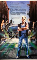 Signed Repo Man Harry Dean Stanton Poster