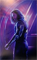 Signed Avengers Endgame Sebastian Stan Poster
