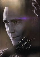 Signed Avengers Endgame Tom Hiddleston Poster