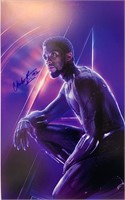 Signed Avengers Endgame Chadwick Boseman Poster
