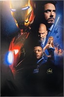 Autograph Iron Man Robert Downey Jr Poster