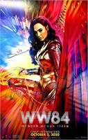 Gal Gadot Signed Wonder Woman 1984 Poster