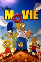 Autograph Simpsons Movie Poster