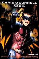 Signed Batman Forever Chris O'Donnell Poster