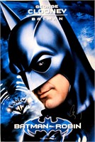 Signed Batman Robin George Clooney Poster