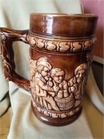 Large Ceramic Beer Stein, 12 inchs tall