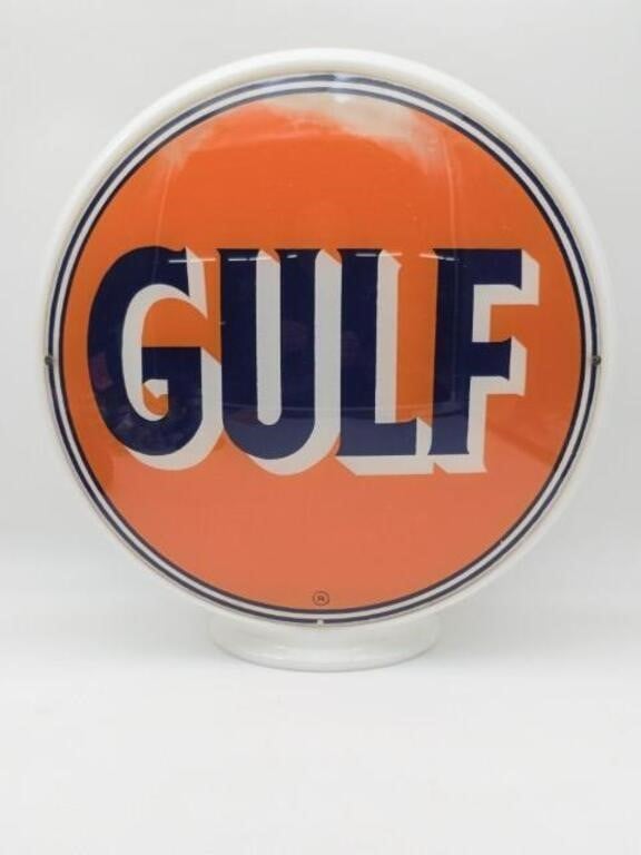 Original Gulf Glass Gas Pump Globe / Light