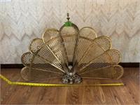 Brass Fireplace Fan style screen 38” X 24”