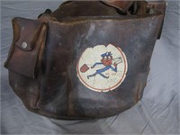 Antique US Leather Mail Bag