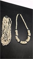 2 Genuine Pearl Necklaces KJC