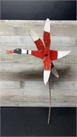 Vintage Hand Crafted Folk Art Wooden Duck Whirly G