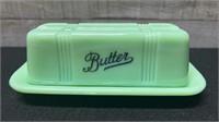 Jadiete Covered Butter Dish 7" Long