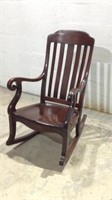 Refinished Antique Wooden Rocking Chair . Z13C