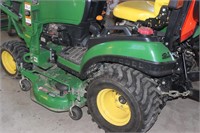 1026R JD 4WD tractor w/ mower, loader  Hrs 445
