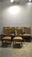 6 Padded Seats Dining Chairs. Z...