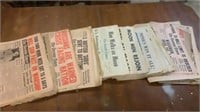 Lot Of Antique & Vintage Newspapers 1920s - 1960s