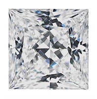 3.0ct Unmounted Princess Moissanite Diamond