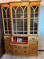 Asian style China Cabinet/Desk 56”X16”X82”