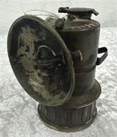 Vintage Brass Miners Carbide Lamp