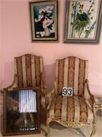 Highland House Pair of Ornate Chairs &